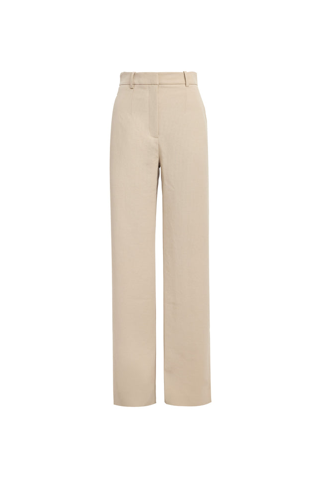 Ariel Straight Leg Pant Kookai Regular High-rise beige womens-regular-pants 