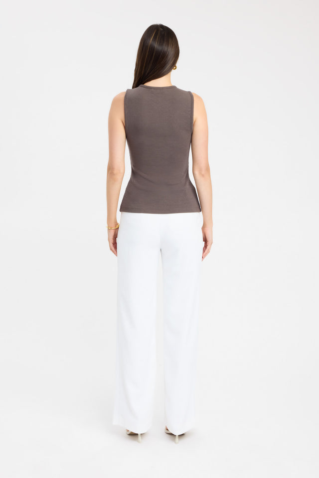 product Kinsley Tank Kookai Fitted Roundneck Sleeveless Womens-Blouse 