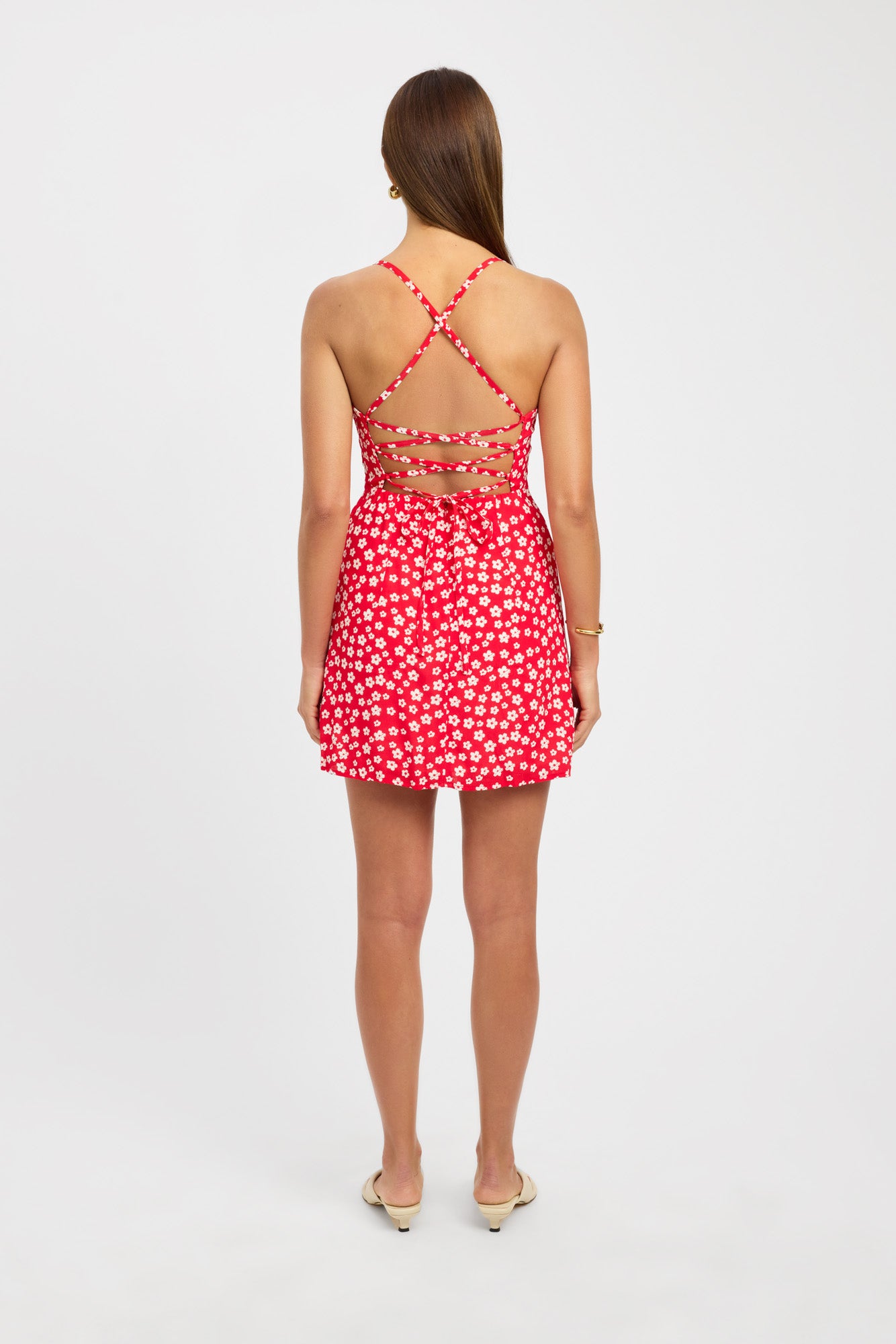 Cross back mini dress best sale