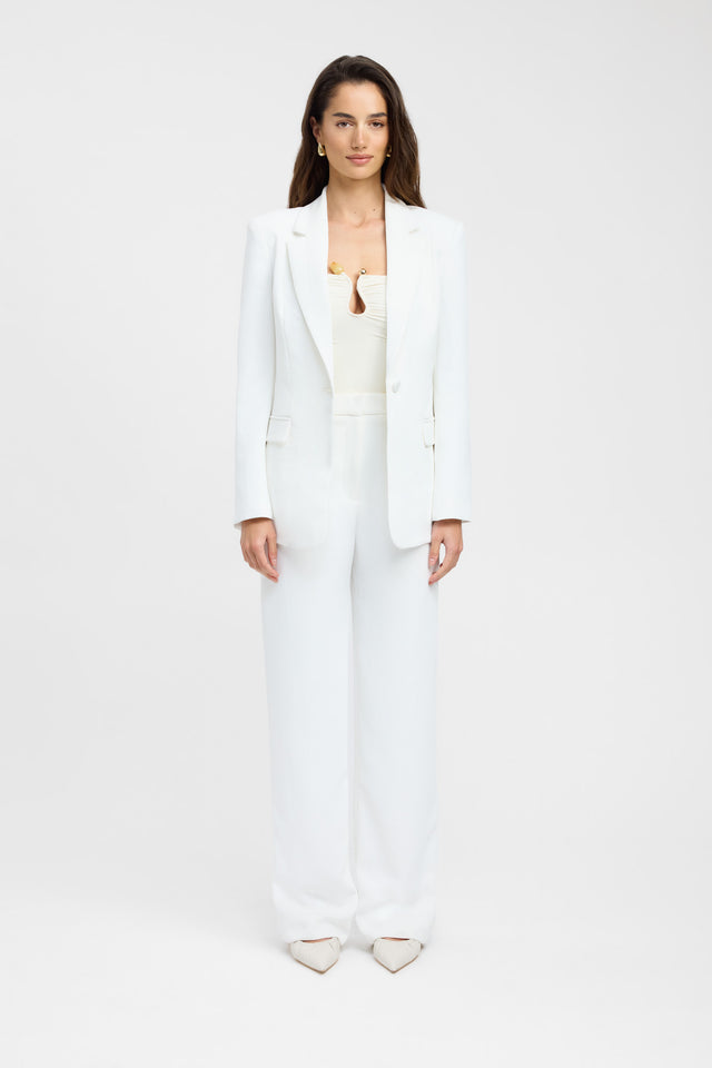 Oyster Suit Blazer Kookai Long sleeve Blazer Regular white womens-coats-and-jackets 