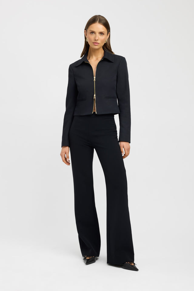 product Ariel Slim Jacket Kookai Long sleeve Regular Short black womens-coats-and-jackets 
