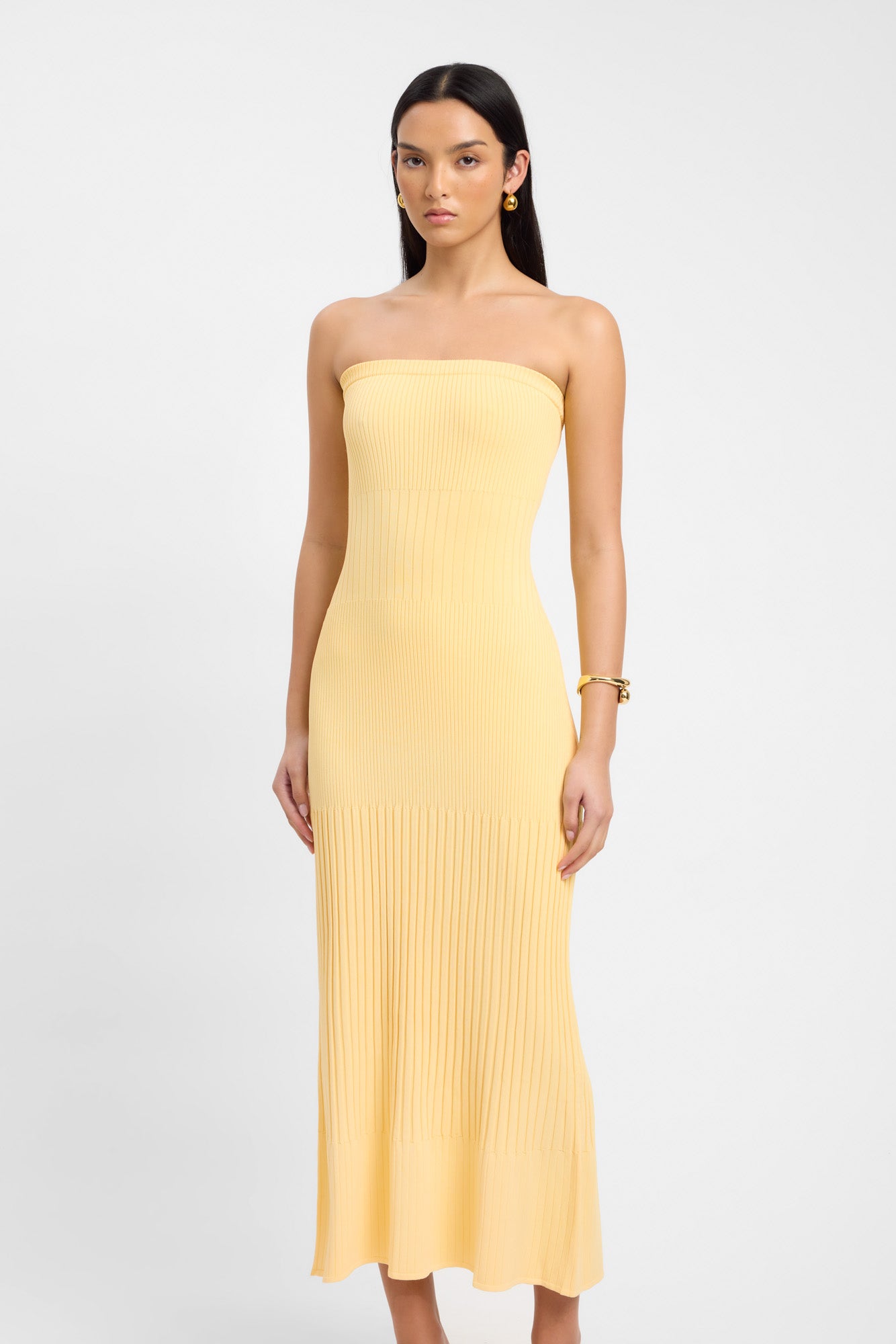 Kookai mustard outlet dress