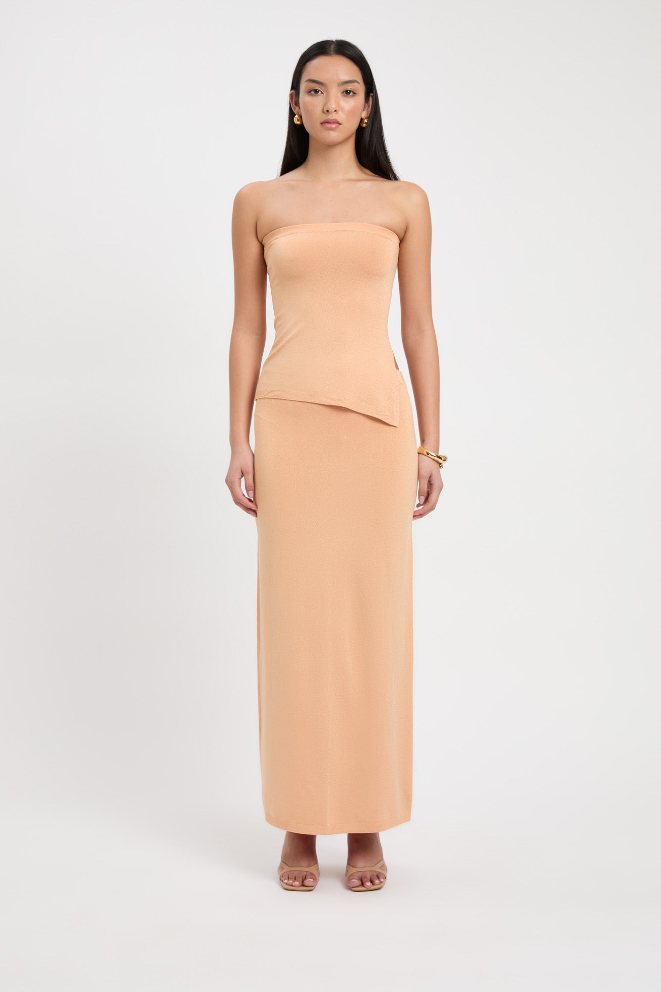 Peach best sale maxi skirt