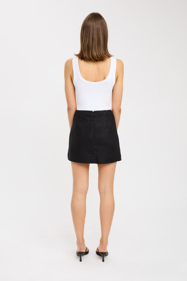 product Palm Staple Mini Skirt Kookai Straight Mini black womens-skirts 