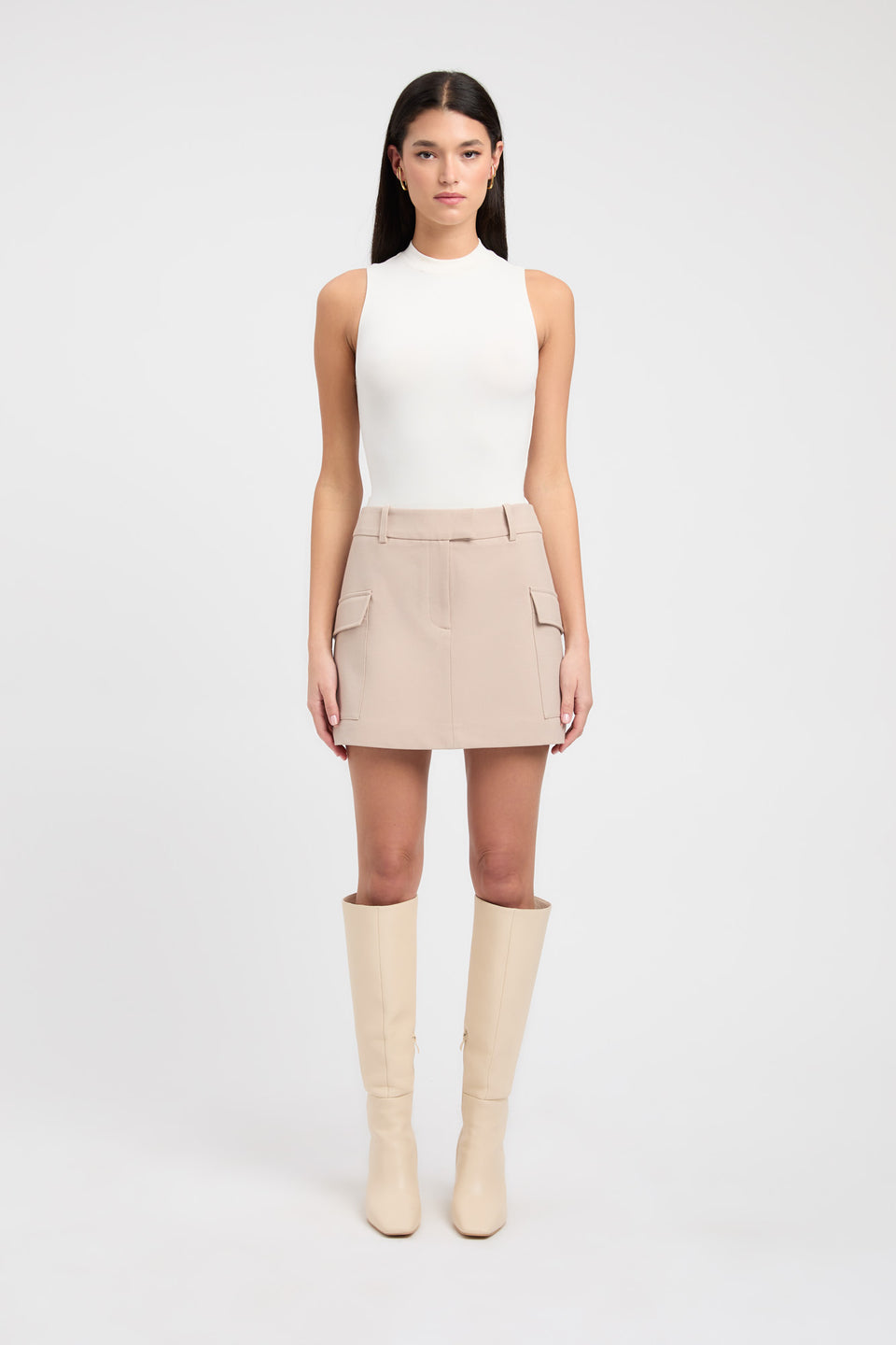 Buy Berlin Mini Skirt Smoke Beige Online | Australia