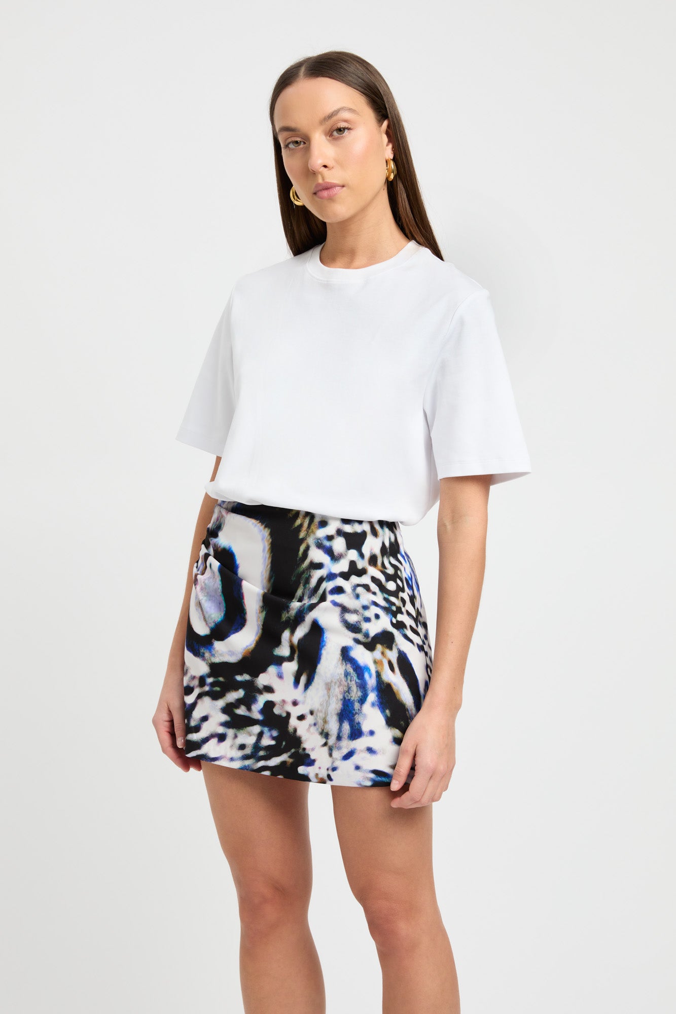 Kookai ruched skirt sale