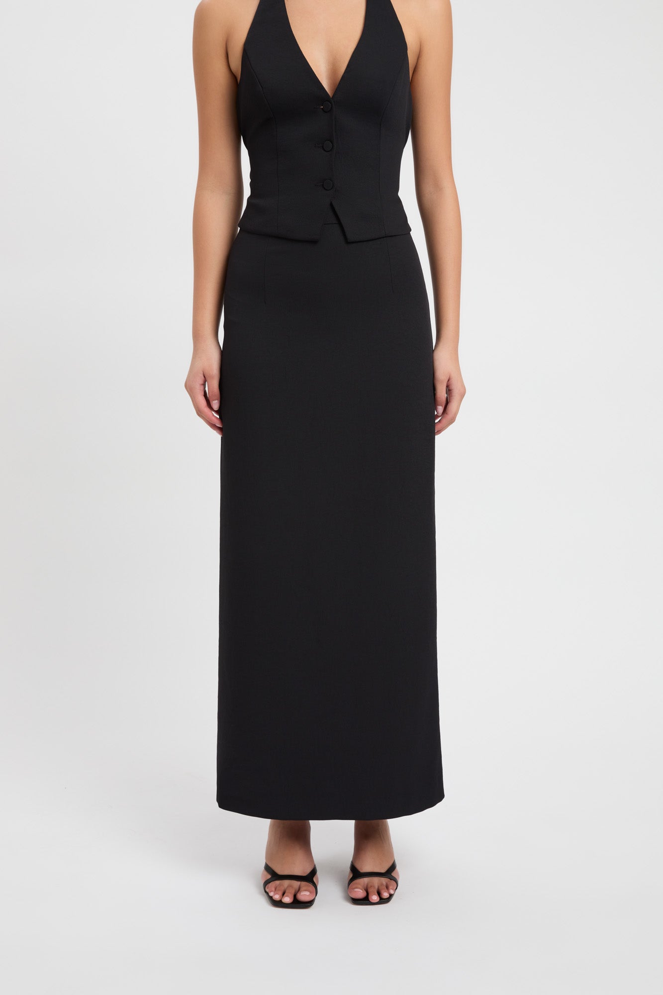 Kookai black midi skirt sale