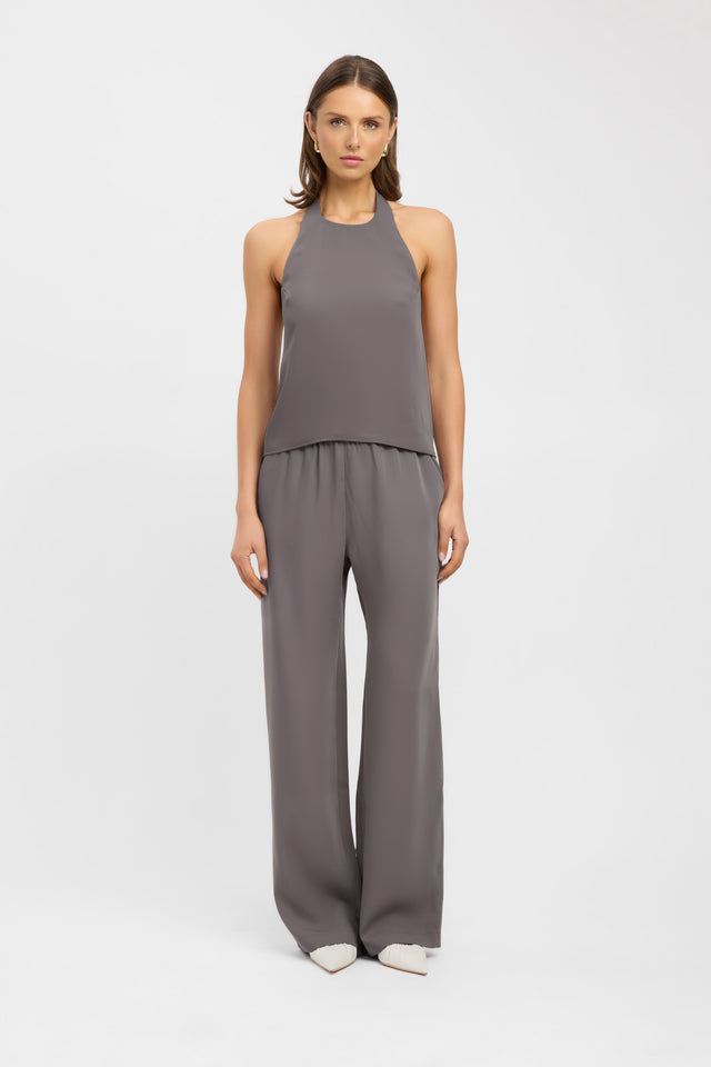 product Maria Wide Leg Pant Kookai Wide-leg High-rise dark grey womens-regular-pants 