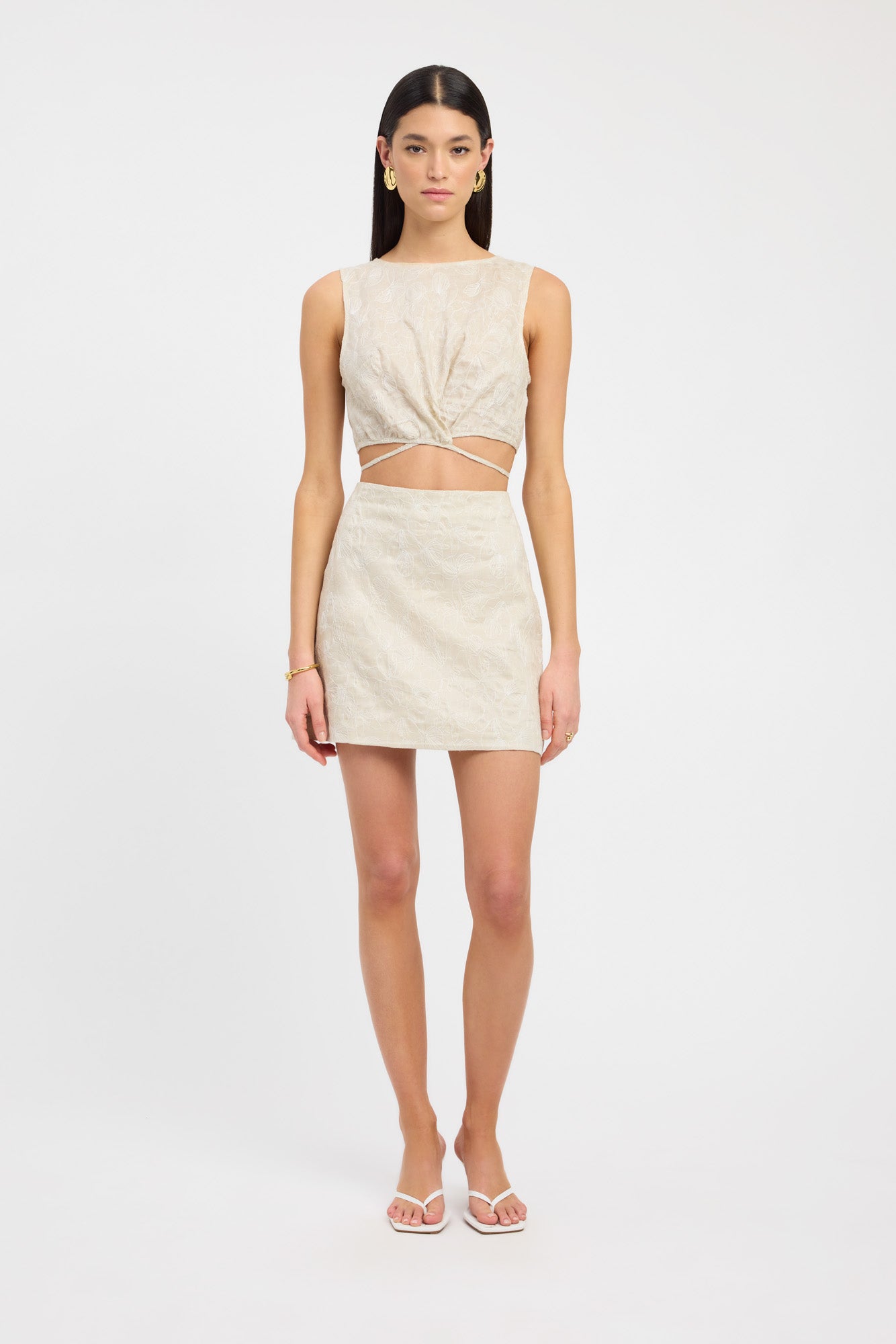 Kookai white shop mini skirt