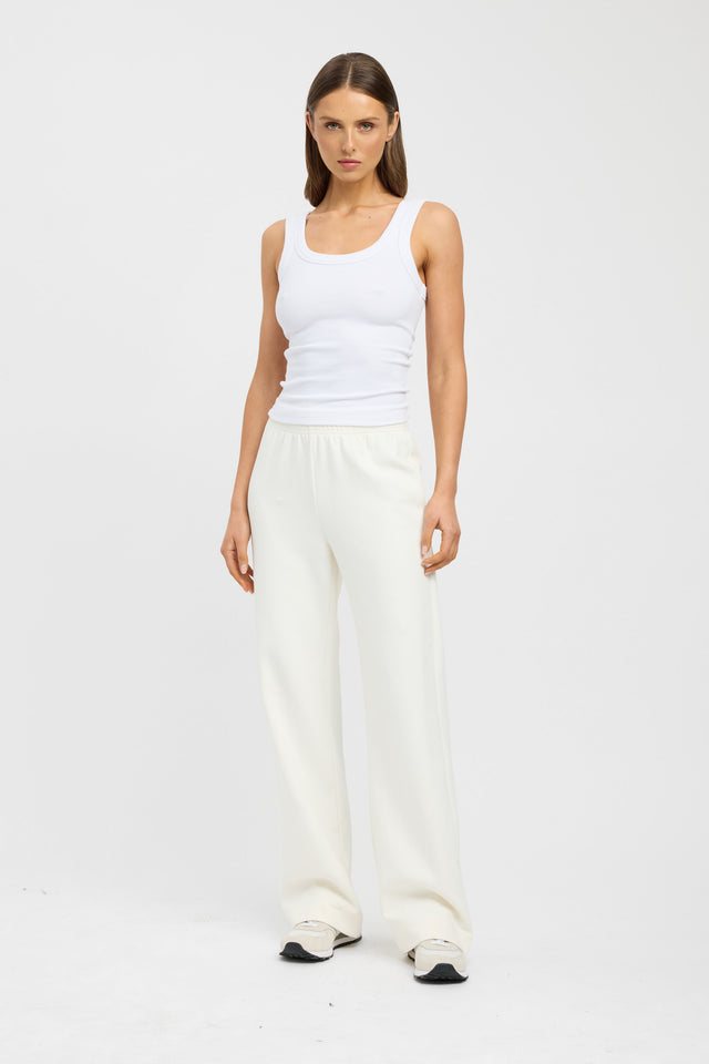 product Otis Wide Leg Trackpant Kookai Wide-leg Mid-rise white womens-regular-pants 