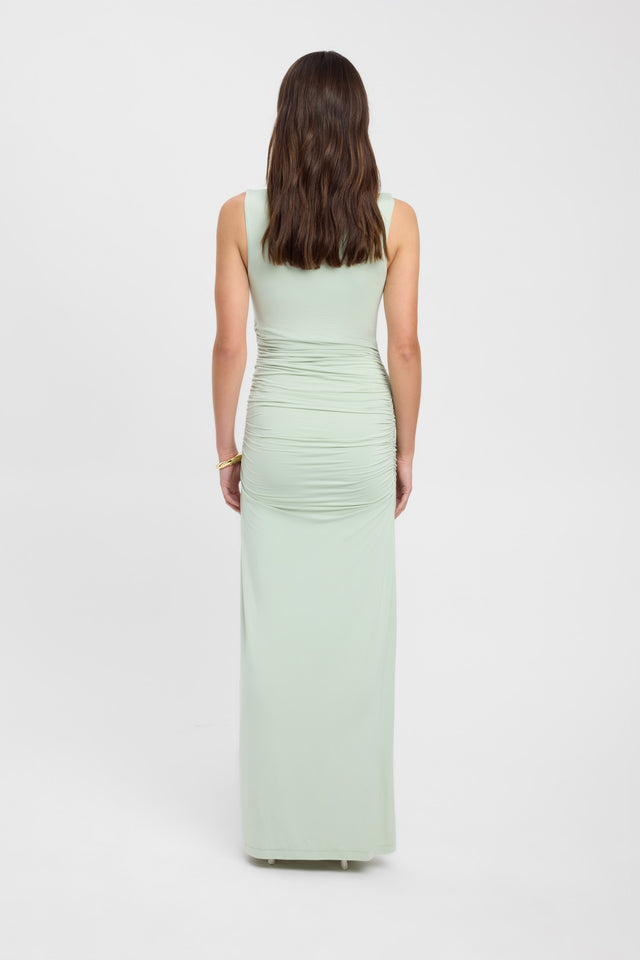 product Alannah Maxi Dress Kookai Bodycon Maxi Fitted Asymmetry light green womens-dresses 