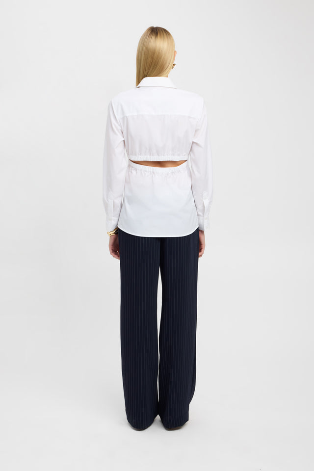 product Percy Open Back Shirt Kookai Collar Full white womens-shirt 