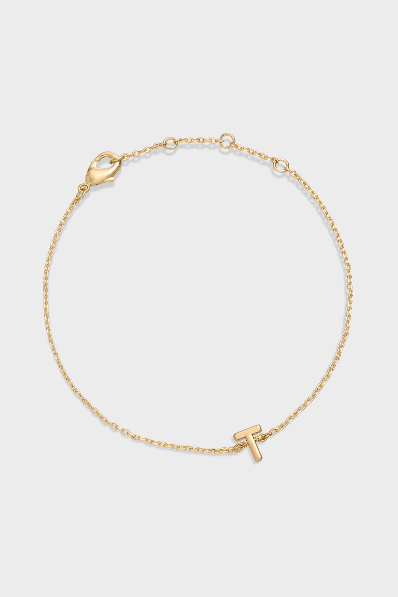 T on sale initial bracelet