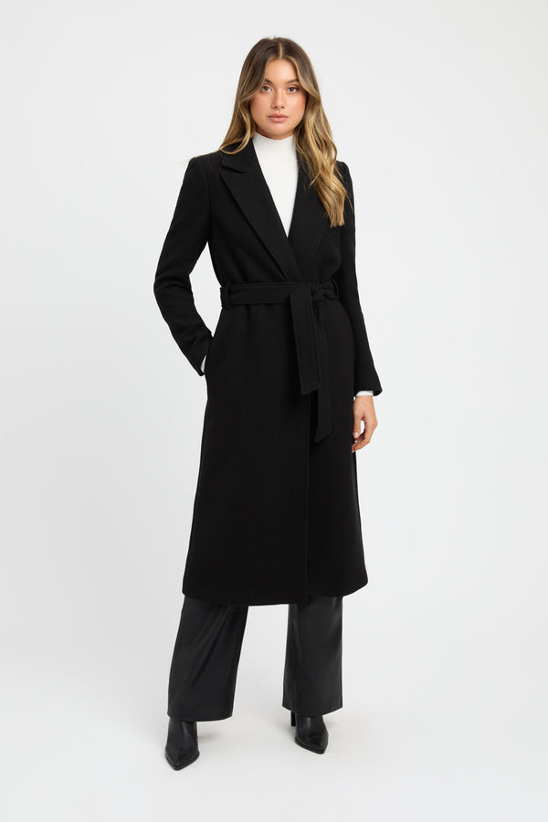Buy Aspen Tied Coat Black Online | Australia