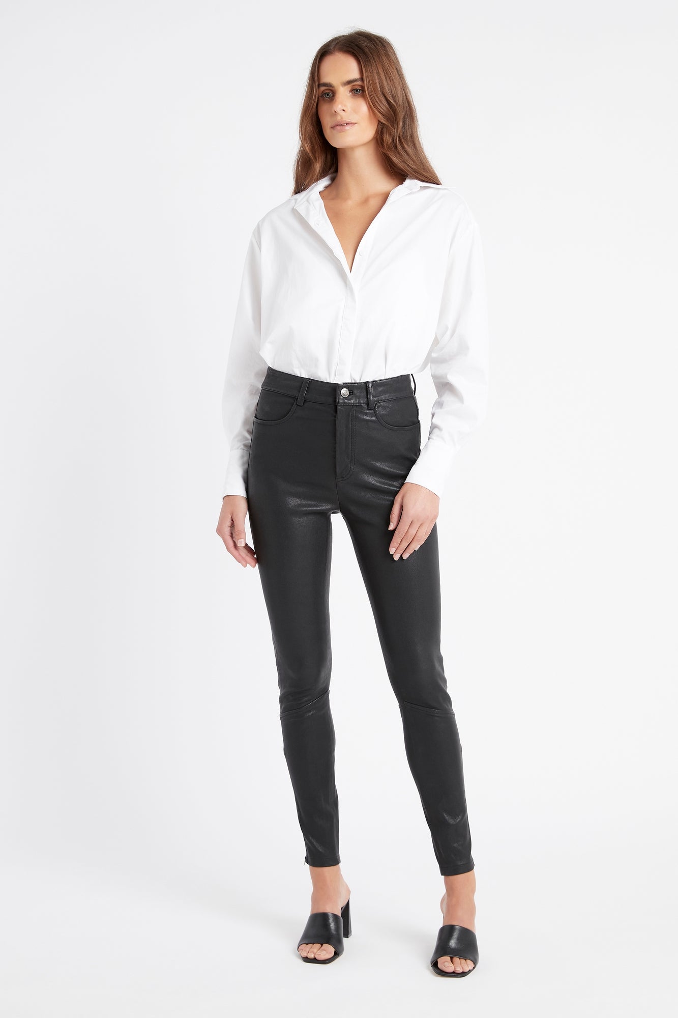 Womens Leather Trousers  Explore our New Arrivals  ZARA Australia