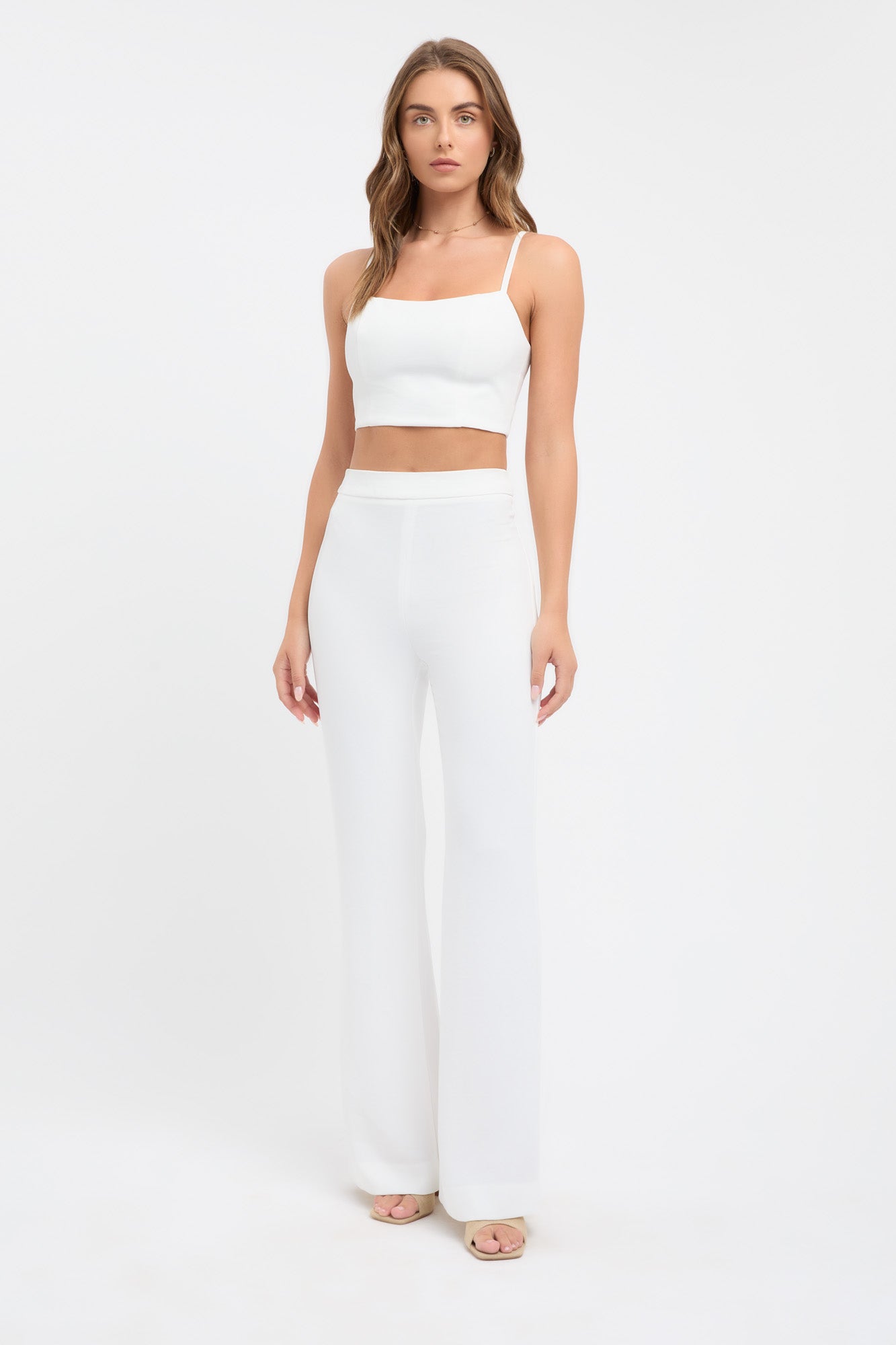 PacSun Eco White High Waisted Flare Jeans | PacSun