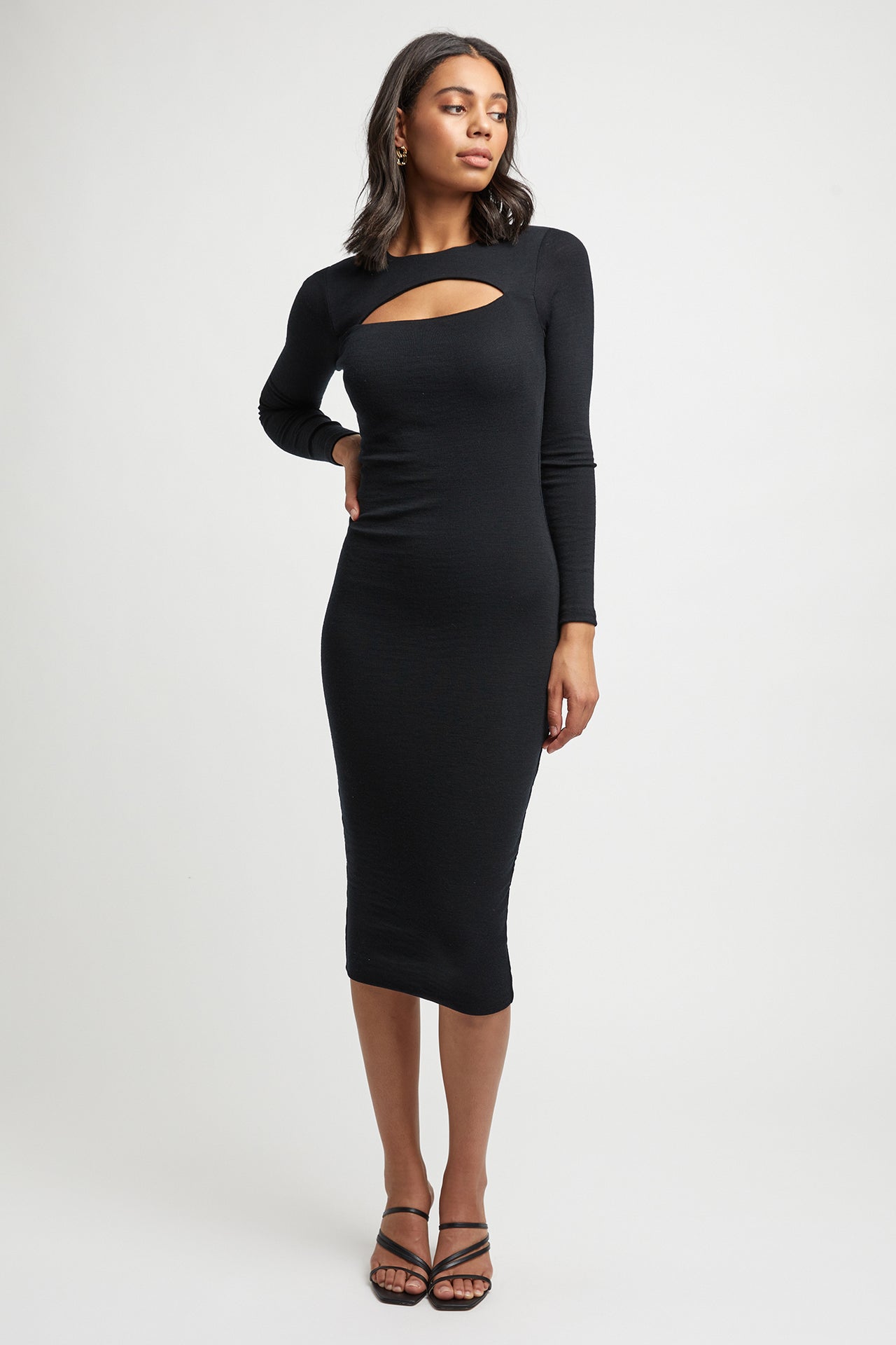 Buy Keegan Ls Midi Dress Black Online | KOOKAÏ Australia
