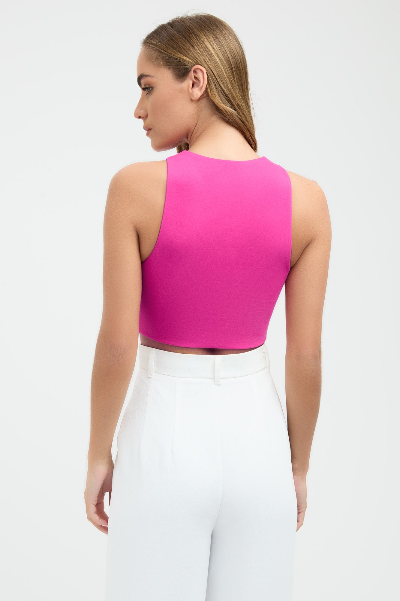 Kookai Pink Cropped Top 6 - Reluv Clothing Australia