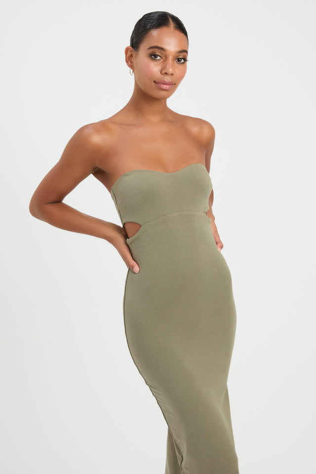 Kalilah Tube dress - Khaki –