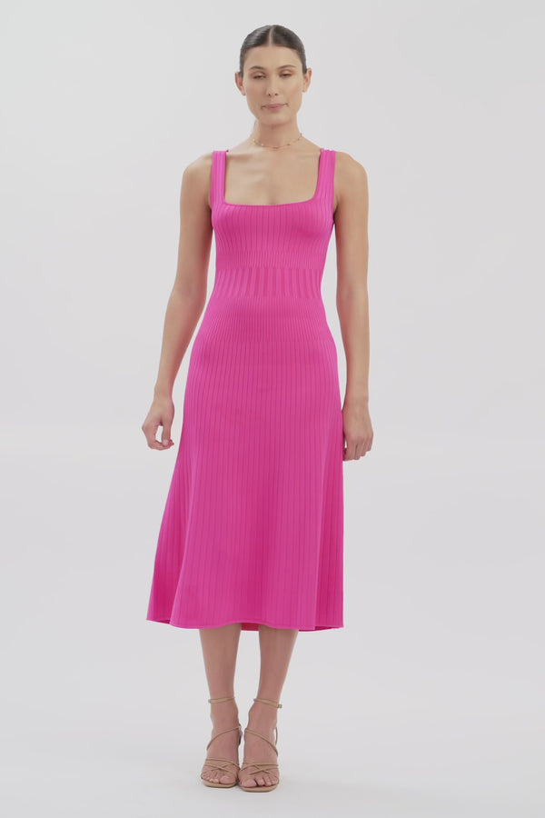 Buy Serah Tank Midi Dress Paradise Pink Online | Australia